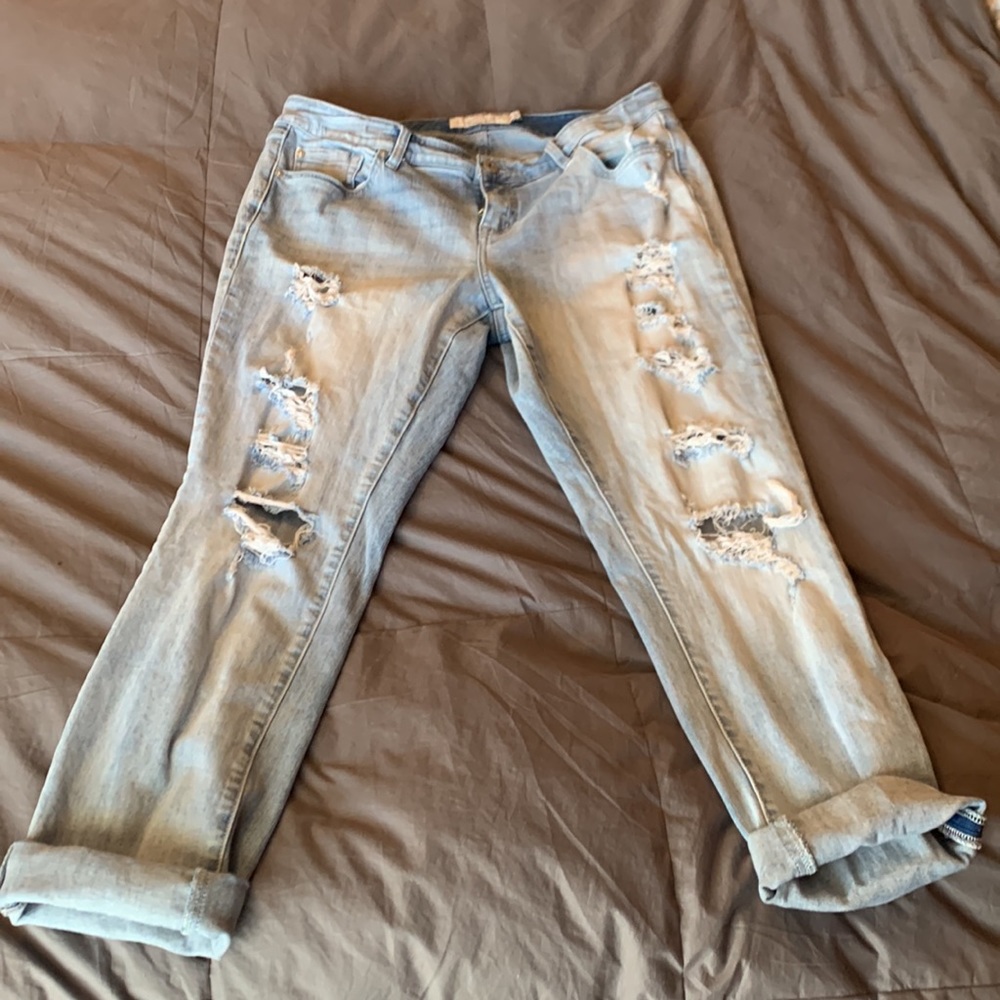 Torrid distressed boyfriend jeans